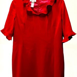 EVAN PICONE | Women’s Ruffle Trim Sheath Dress